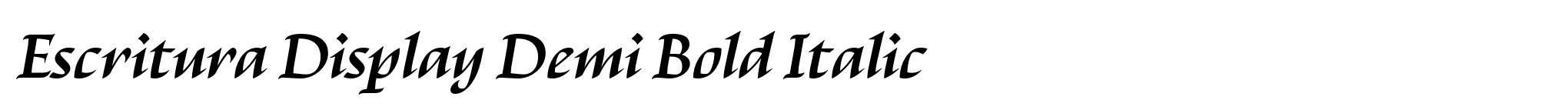 Escritura Display Demi Bold Italic image